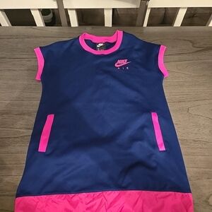 Nike Blue and Pink Crewneck